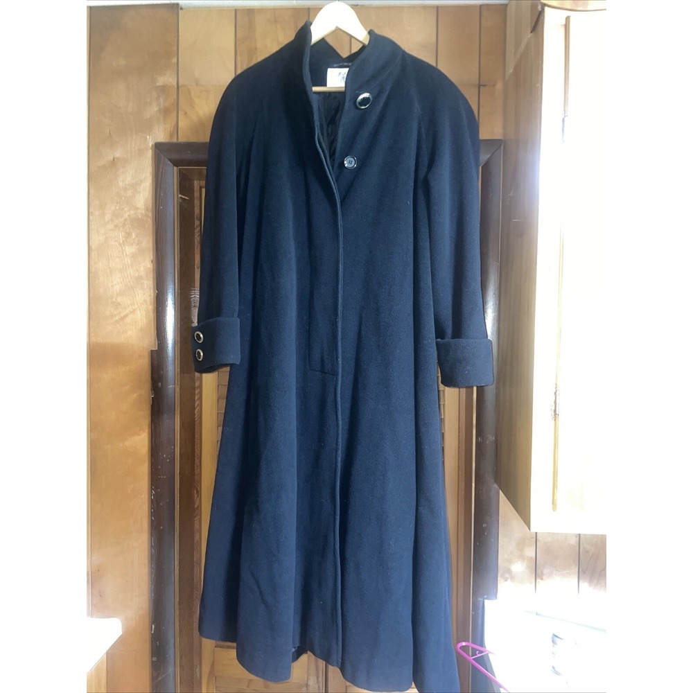 International Scene - Russian Made‎ - Long Soft Black Lined Coat